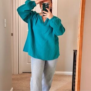 Brand new plus size Blouse cotton shirt 1X or US 16-18